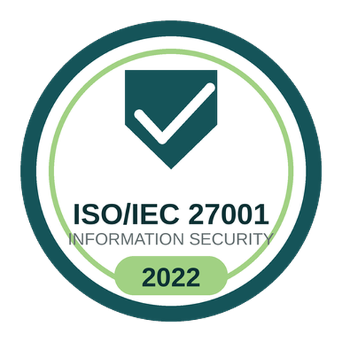 ISO/IEC 27001:2022 zertifiziert